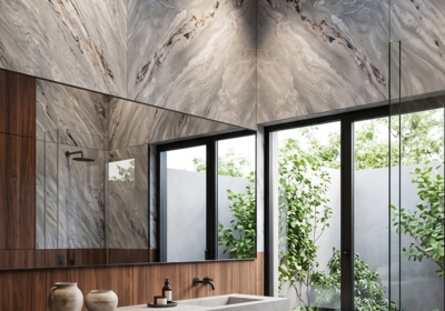 Sea Wave Leather Marble Slab Random (SL91232)
