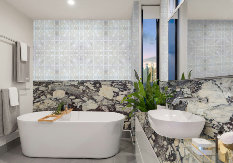 Calacatta Breccia Violetta Honed Marble Slab Random