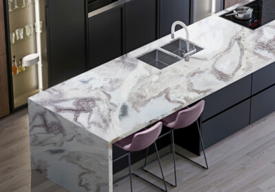 Oyster White Polished Polished  Marble Slab Random (SL91300)