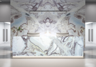 Oyster White Polished Polished  Marble Slab Random (SL91300)