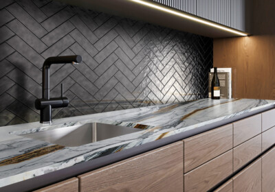 Calacatta Picasso Classic Honed  Marble Slab Random (SL91326)