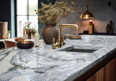 Cipollino Gray Honed  Marble Slab Random (SL91336)