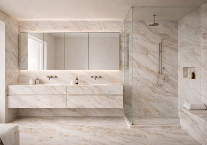 Namib Gold Polished Marble Slab Random