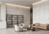 Bianco Venus Honed Marble Slab Random