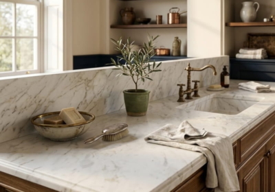Bianco Venus Honed Marble Slab Random (SL91363)