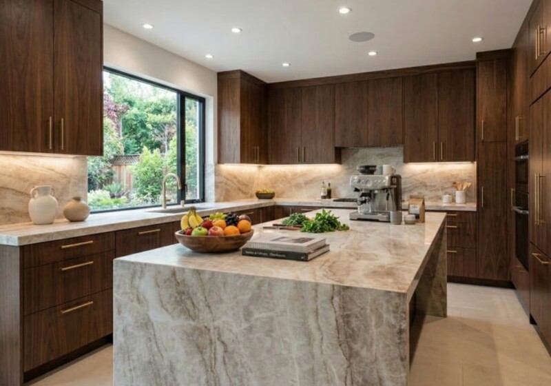 Taj Mahal Supreme Polished Quartzite Slab Random