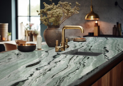 Matcha Green Polished  Marble Slab Random (SL91376)