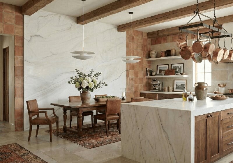 Calacatta Brasil Value Honed Quartzite Slab Random