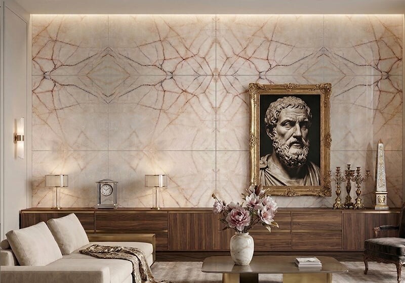 Cristallo Luminescence Select Polished Quartzite Slab Random