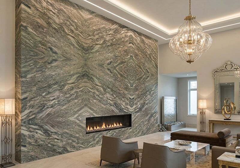 Fusion Green Polished Quartzite Slab Random