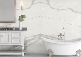 Calacatta Polished Porcelain Slab 47 1/4×94 1/2 (TL17788)