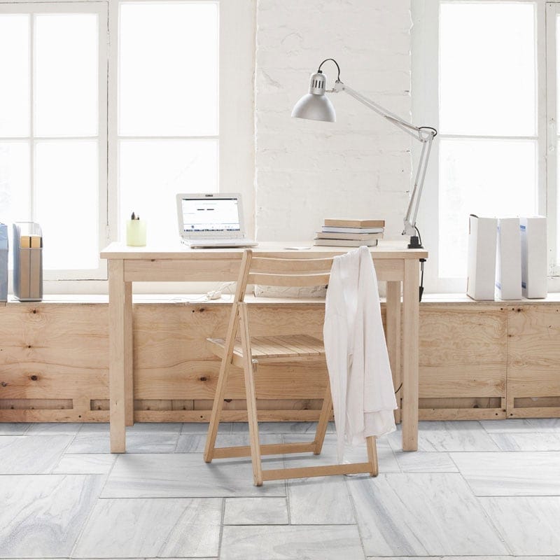 Skyline vein cut pave antiqued white stone