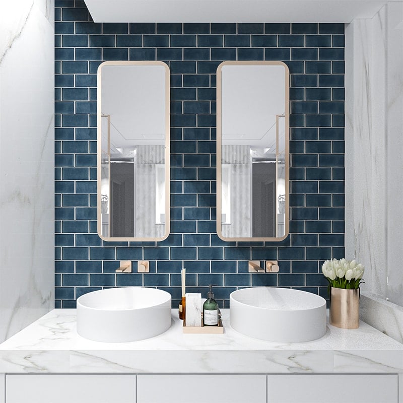 Travel Back In Time With These Deco Bathroom Tiles Marble Systems Inc