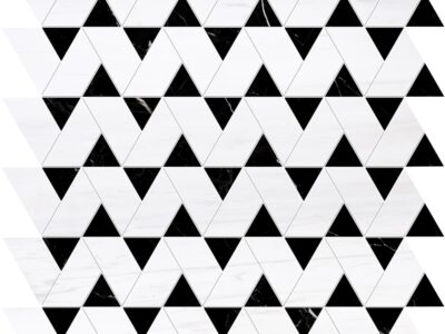 black and white marble tiles