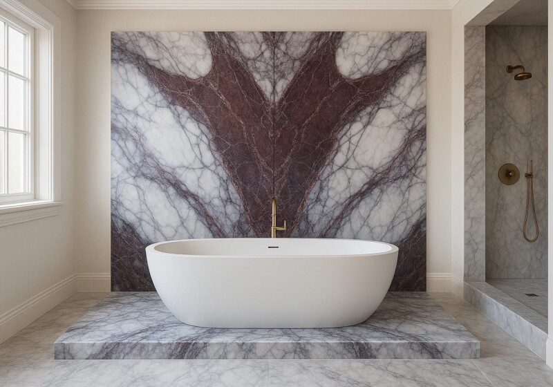 lilac marble slab Fairfax