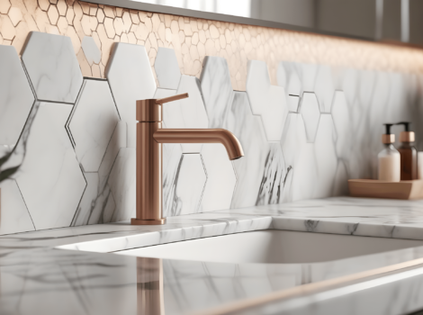 marble bathroom countertops