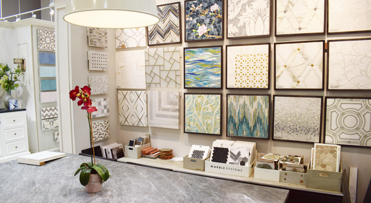 Sala de exposición de azulejos de mármol de Fairfax