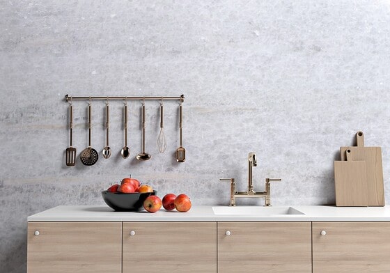 leatherd marble slab