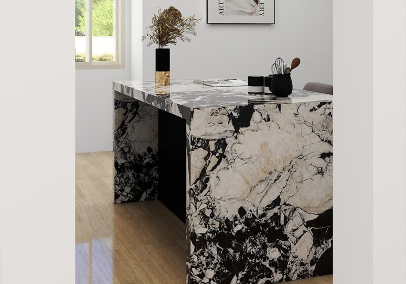 marble kitchen island