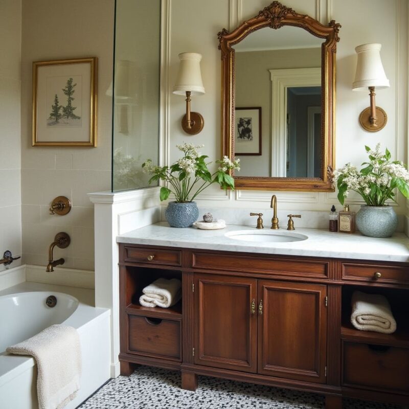 vintage bathroom design