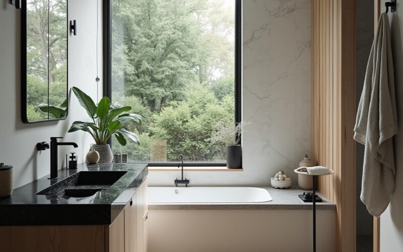 black granite countertops