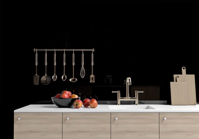 granite slab backsplash