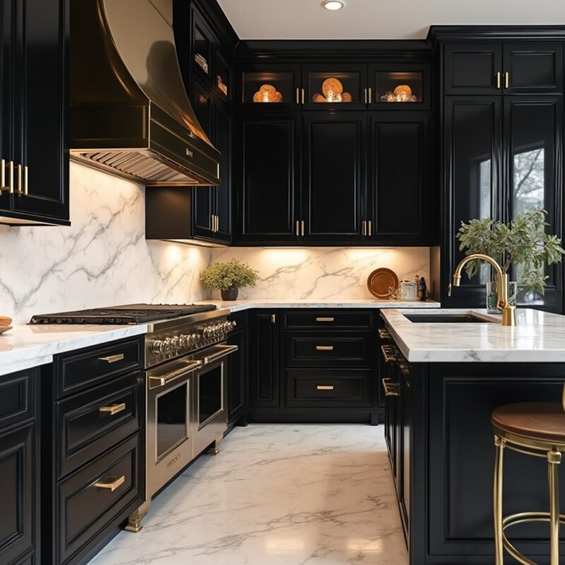 white marble countertops