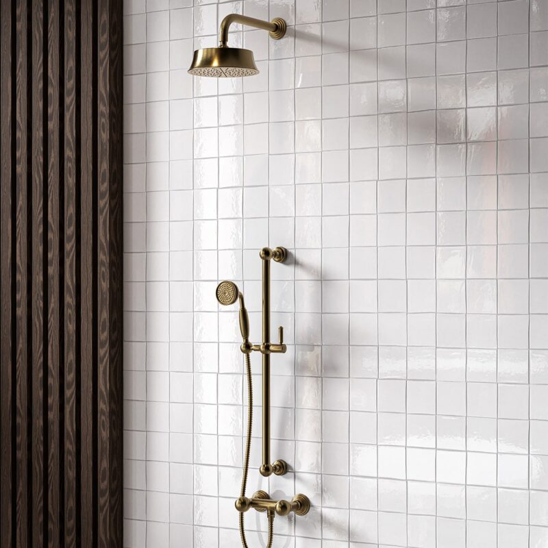 zellige tile shower