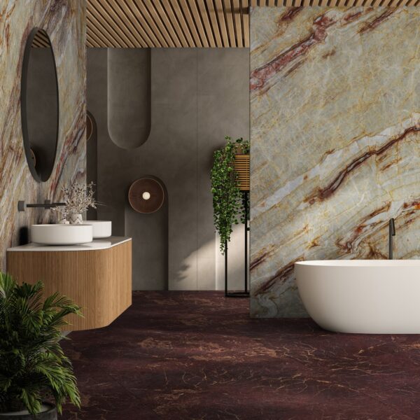 red honed marble