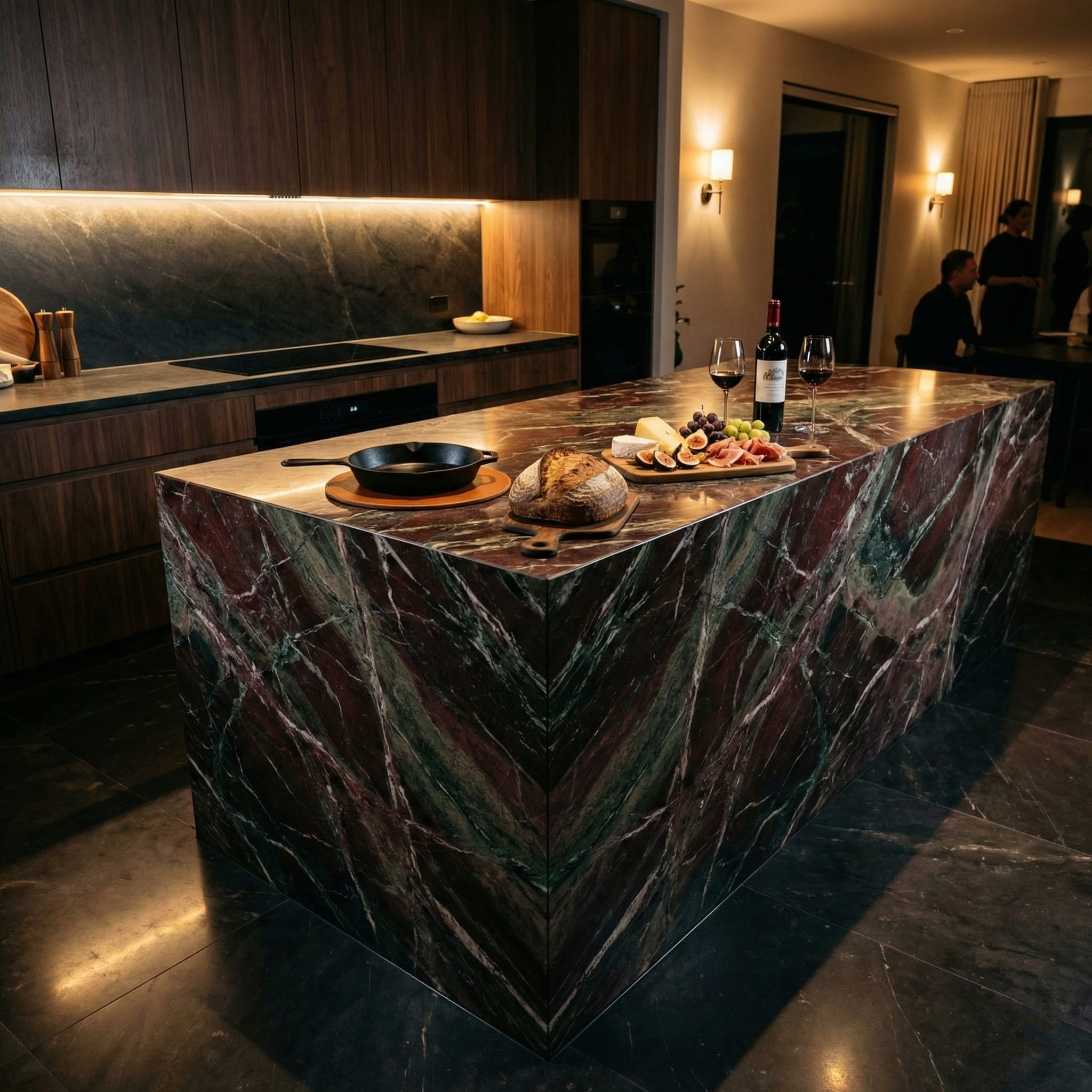 rosso levanto marble slab monolithic