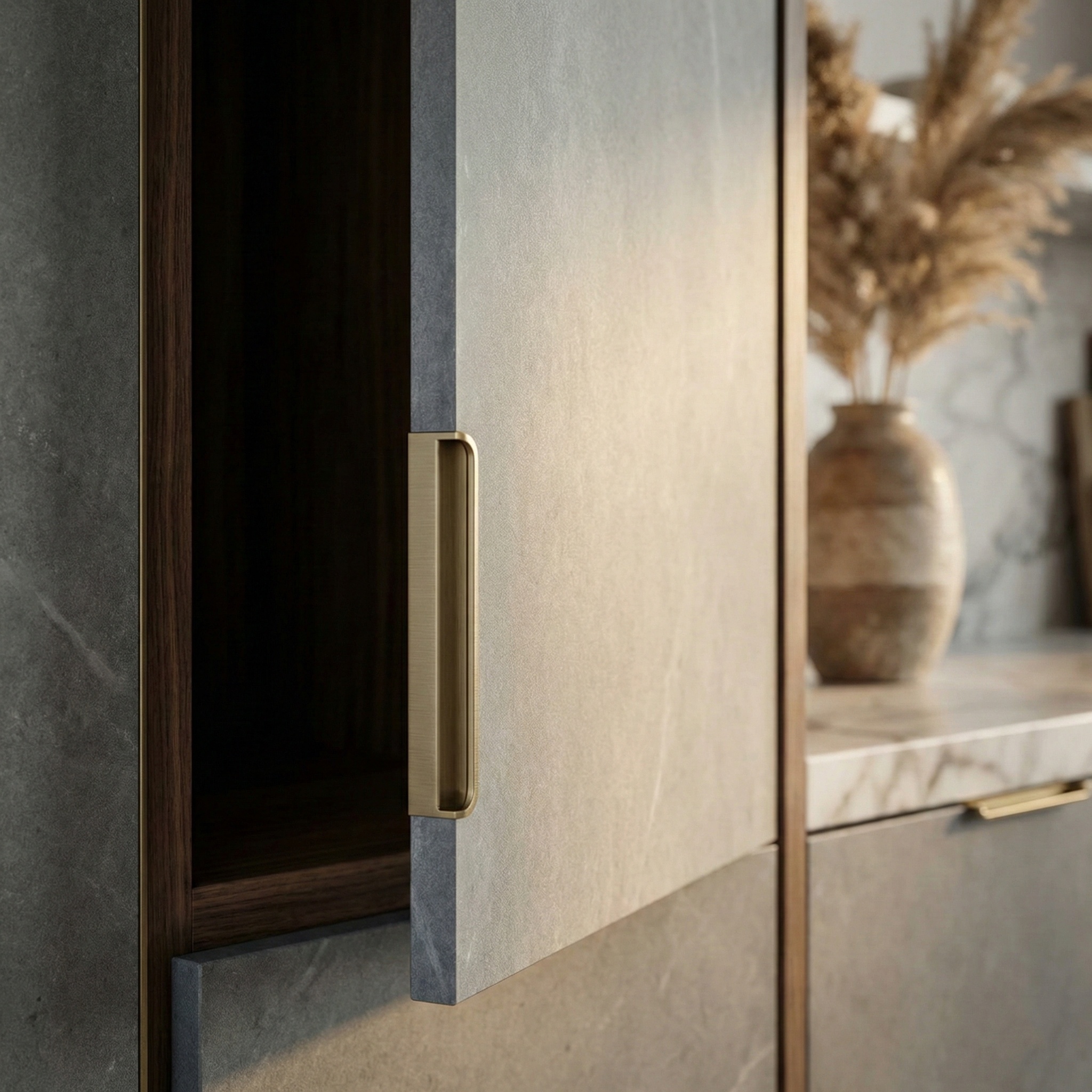 25/64 inches thickness marble cabinet door