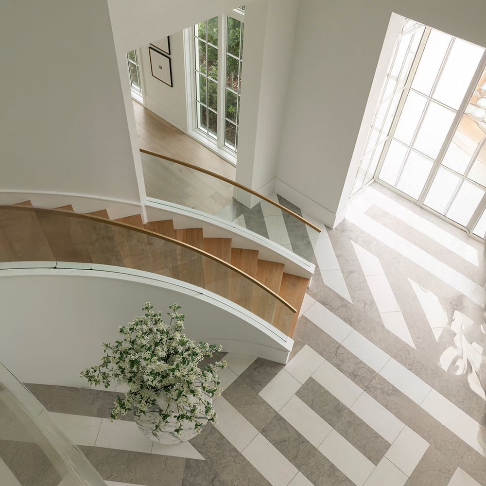 white marble floor tiles