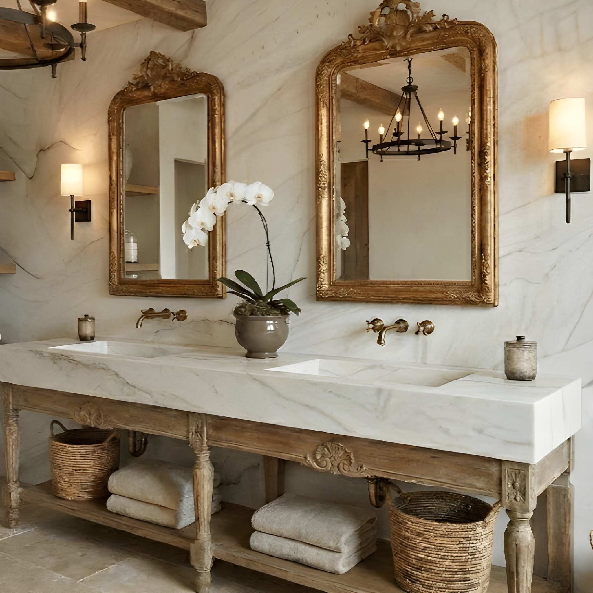 calacatta quartzite bathroom countertops