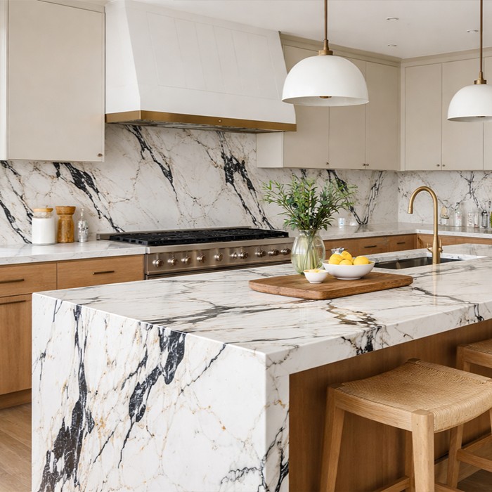 calacatta paonazzo marble kitchen countertop painting project