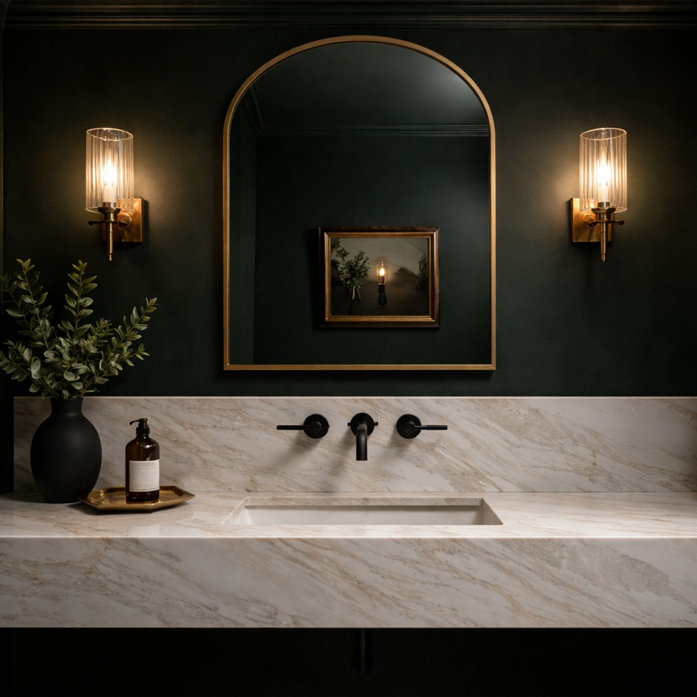 can you paint a marble bathroom countertop